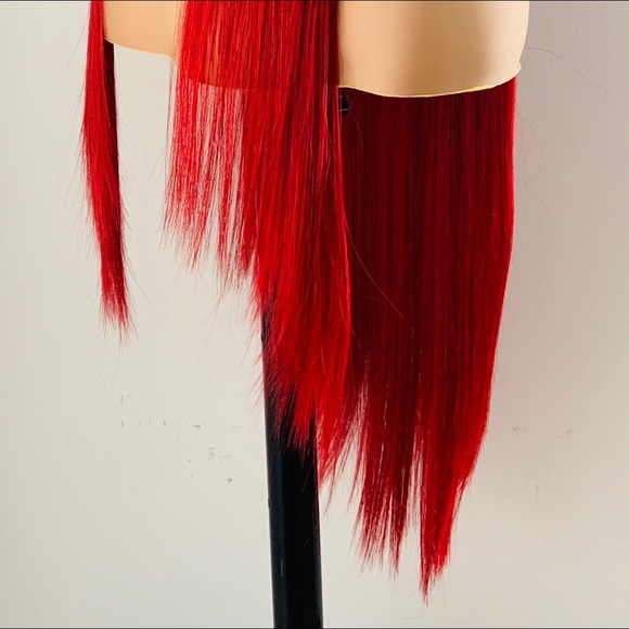 Long Gorgeous Red Wig for Valentines Day or Events - Picture 8 of 10
